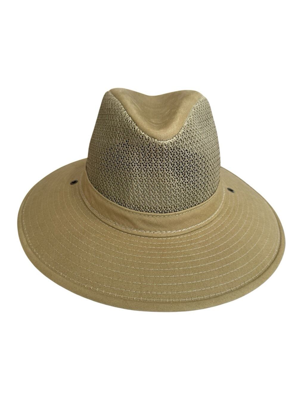 Henschel Aussie Breezer Hat Breathable Packable Khaki Color Size Medium Read